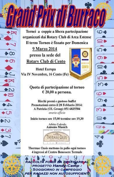 DOMENICA 9 MARZO - ROTARY CLUB di CENTO